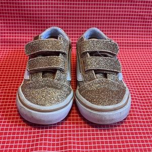 Gold Glitter Toddler Vans